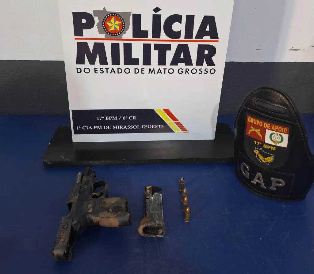 Adolescente de 15 anos é apreendido com pistola 9mm após executar homem em Mirassol dOeste
